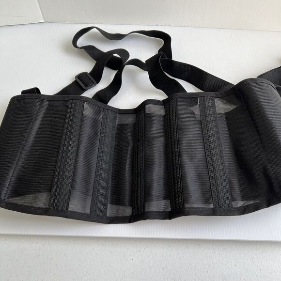 DJ Orthopedics Procare 79-89145 Medium Industrial Back Support Suspenders BLACK - Picture 4 of 6